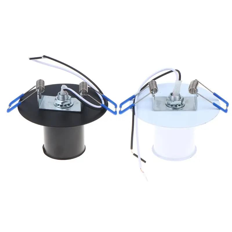 E27 Ceramic Lamp Holder Socket With Metal Cap Spring Bracket Surface Mount Lighting Accessory