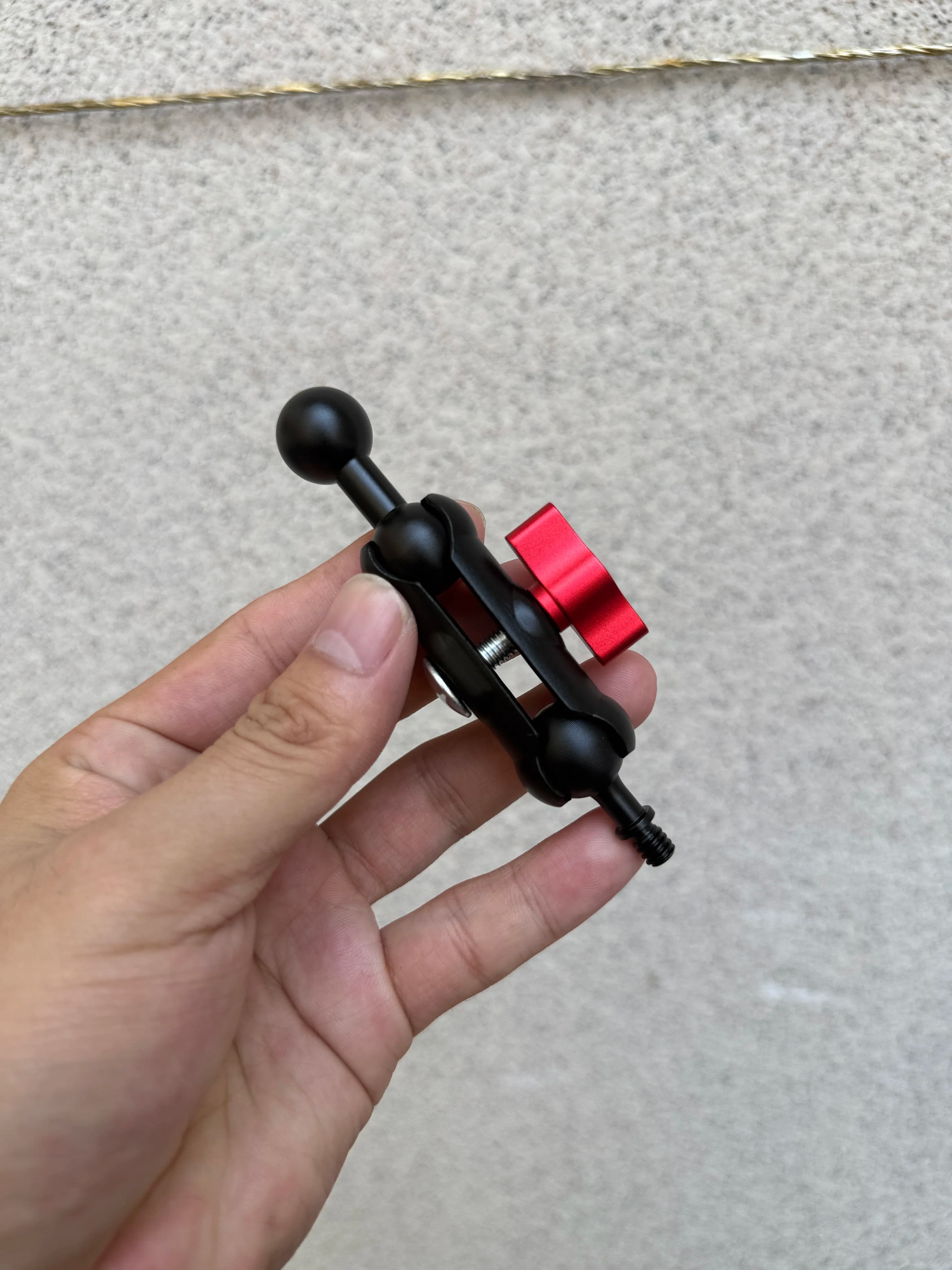 Aluminum Alloy Mobile Phone Stand Cantilever Tripod with 1/4 Screw Ball Head Joint Metal Tripod Replacement Accessories