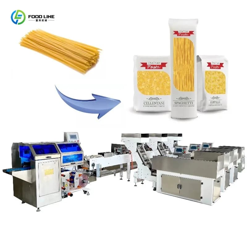 Macchina confezionatrice automatica innovativa personalizzata per il pesaggio e il confezionamento multifunzionale di pasta e noodle