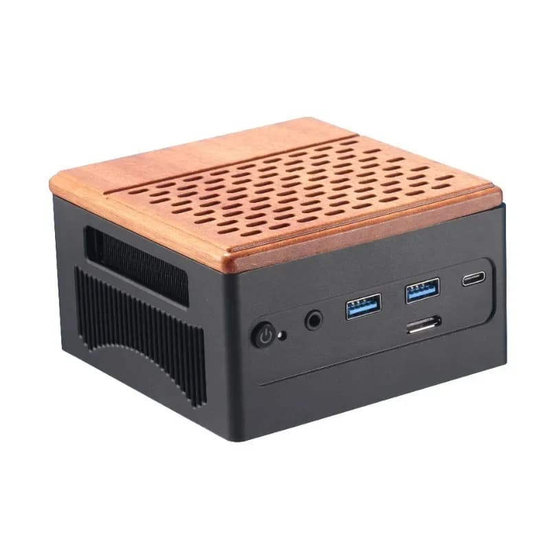 Mini Host 7840 per Giochi, Ufficio, Audio e Video, Server NAS con 3 Dischi Rigidi per Archiviazione Dati, Computer Domestico