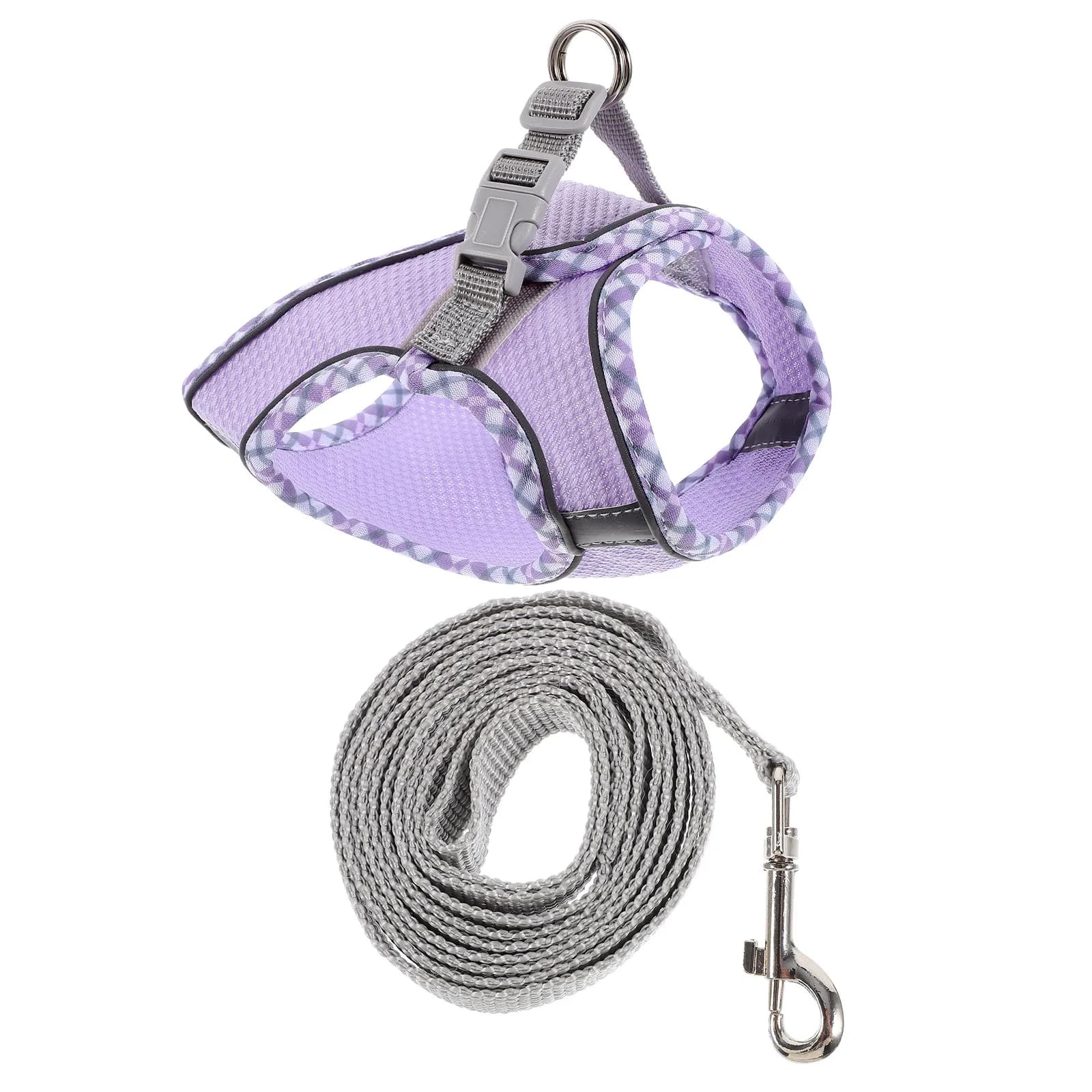 1Set Pet Leash Harness Kit Small Dog Adjustable Anti-Escape Wear-Resistant Outdoor Walking Hiking Dog Harness Set