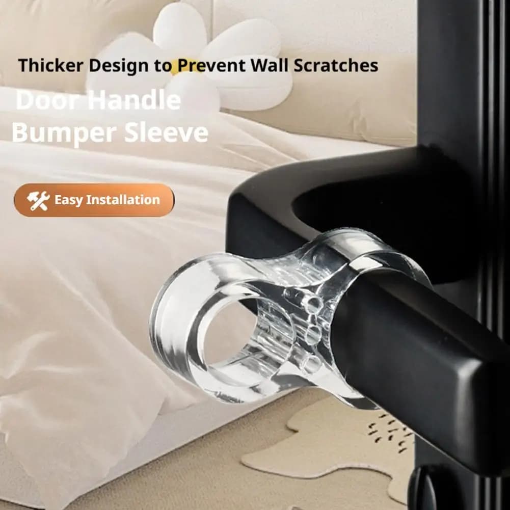 Door Stopper Wall Protector Anti-Collision Buffer Non-Punch Window Handle Mute Pad Baby Safety Home Doorstop
