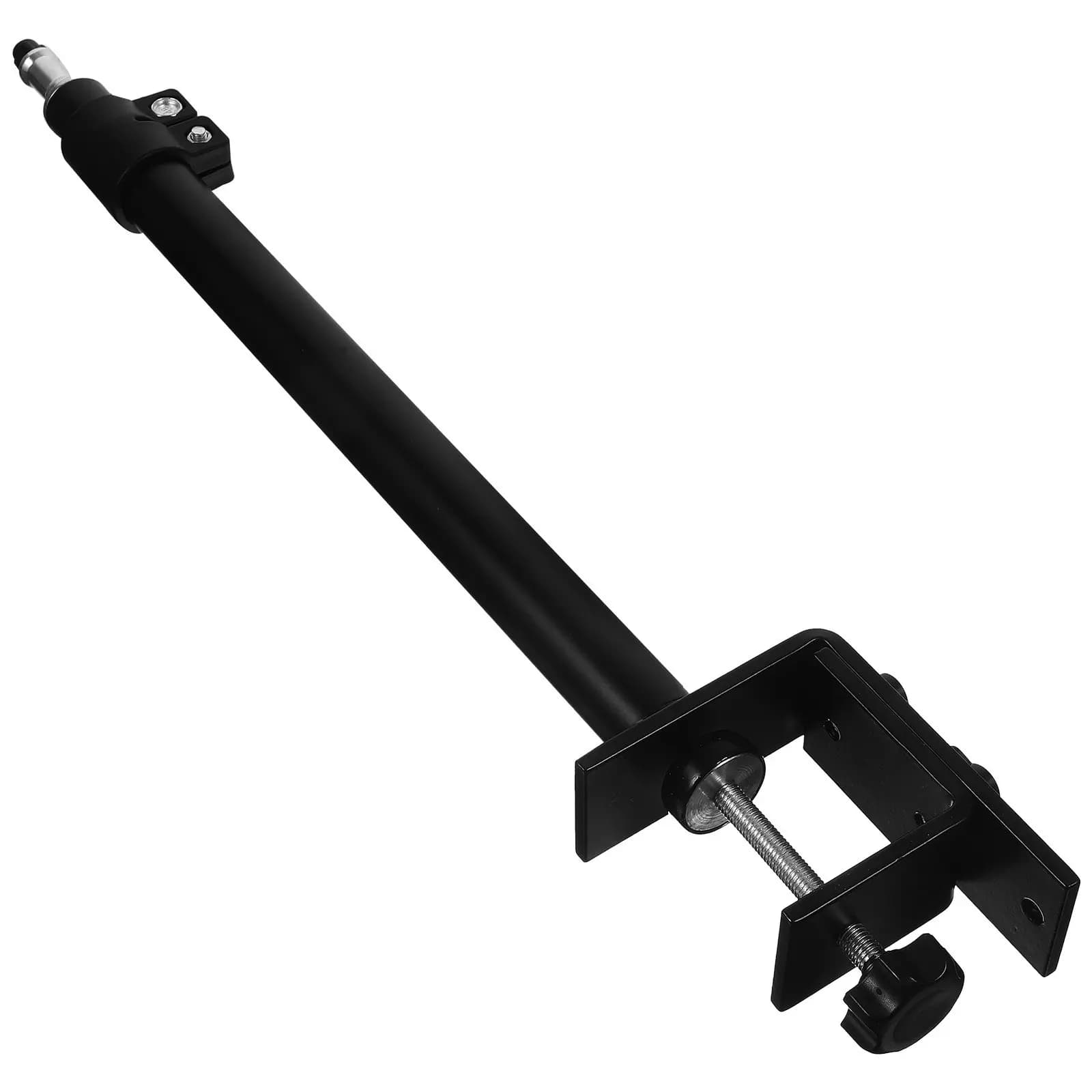 Supporto Telescopico in Lega di Alluminio per Fotocamera con Morsetto Regolabile per Luce ad Anello, Illuminazione Video, Conferenze e Streaming
