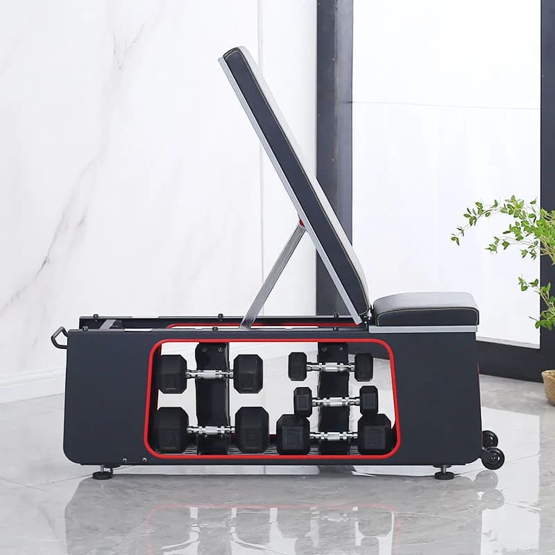 Multifunctional adjustable handlebar bench for home fitness, sit-up and kettlebell