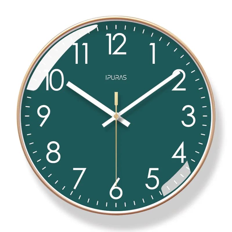 Orologio da parete silenzioso da 10 pollici soggiorno classico orologio al quarzo montato a parete scansione ultra silenziosa secondo