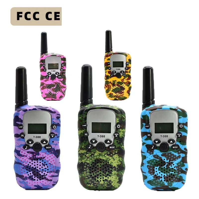 Camouflage Bambini Walkie Talkie T388 PMR GMRS Palmare Walkie Talkie Chiamata remota senza fili 3 chilometri Giocattolo Bambini Walkie Talkie
