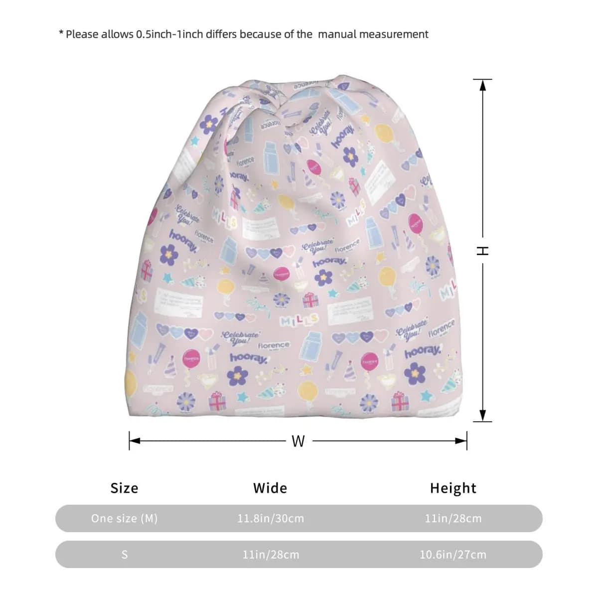 Florence By Mills Millie Bobby Brown Bandana Copricollo Maschera Sciarpa Fascia per la testa calda Cappello unisex antivento per adulti