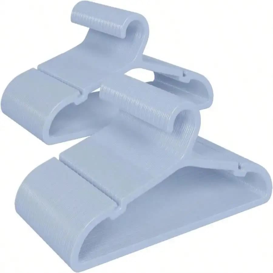 ABHENG Confezione da 30/50/80/100 appendiabiti, appendiabiti in plastica antiscivolo, salvaspazio, resistenti, per appendere vestiti bagnati o asciutti, 16,4" X 8,3", azzurro, UAPY05100L