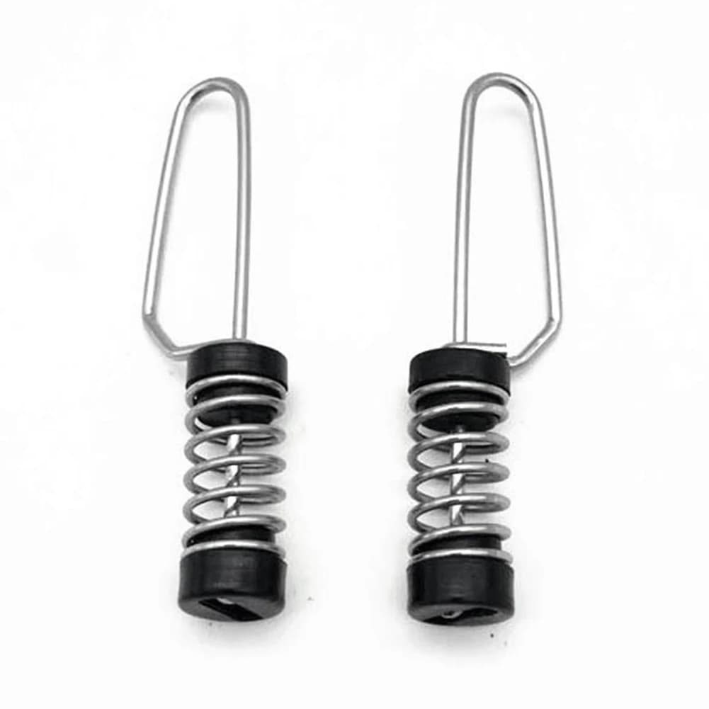 (ABHW) 10 Pezzi Clip per Bandiera da Pesca in Acciaio Inossidabile, Clip per Bandiera Marina per Corde di Ancoraggio, Linee Outrigger, Antenne, Corde per Aste Portabandiera