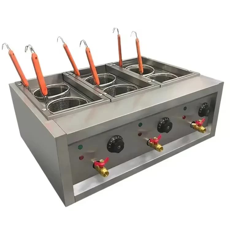 Attrezzatura Commerciale Portatile per Ristoranti in Acciaio Inox, Macchina Elettrica per Cuocere Pasta e Noodle