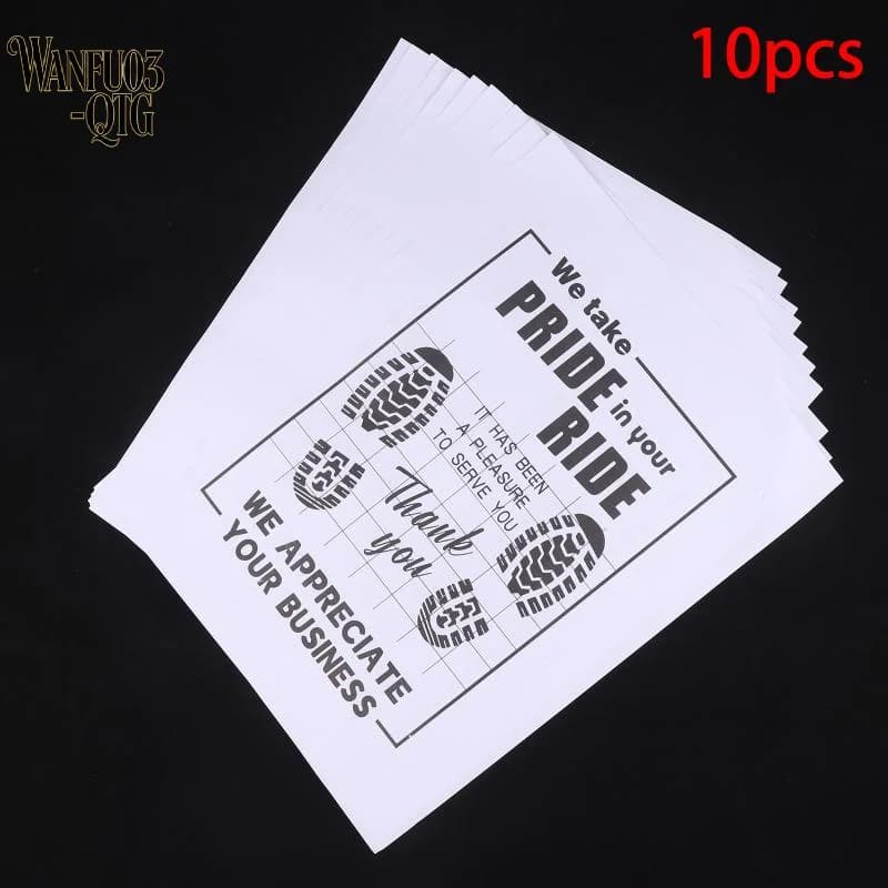 Hot Sale 10Pcs High Quality Disposable Car Floor Mats Waterproof Anti Slip Paper Vehicle Protection Interior Car Accessories