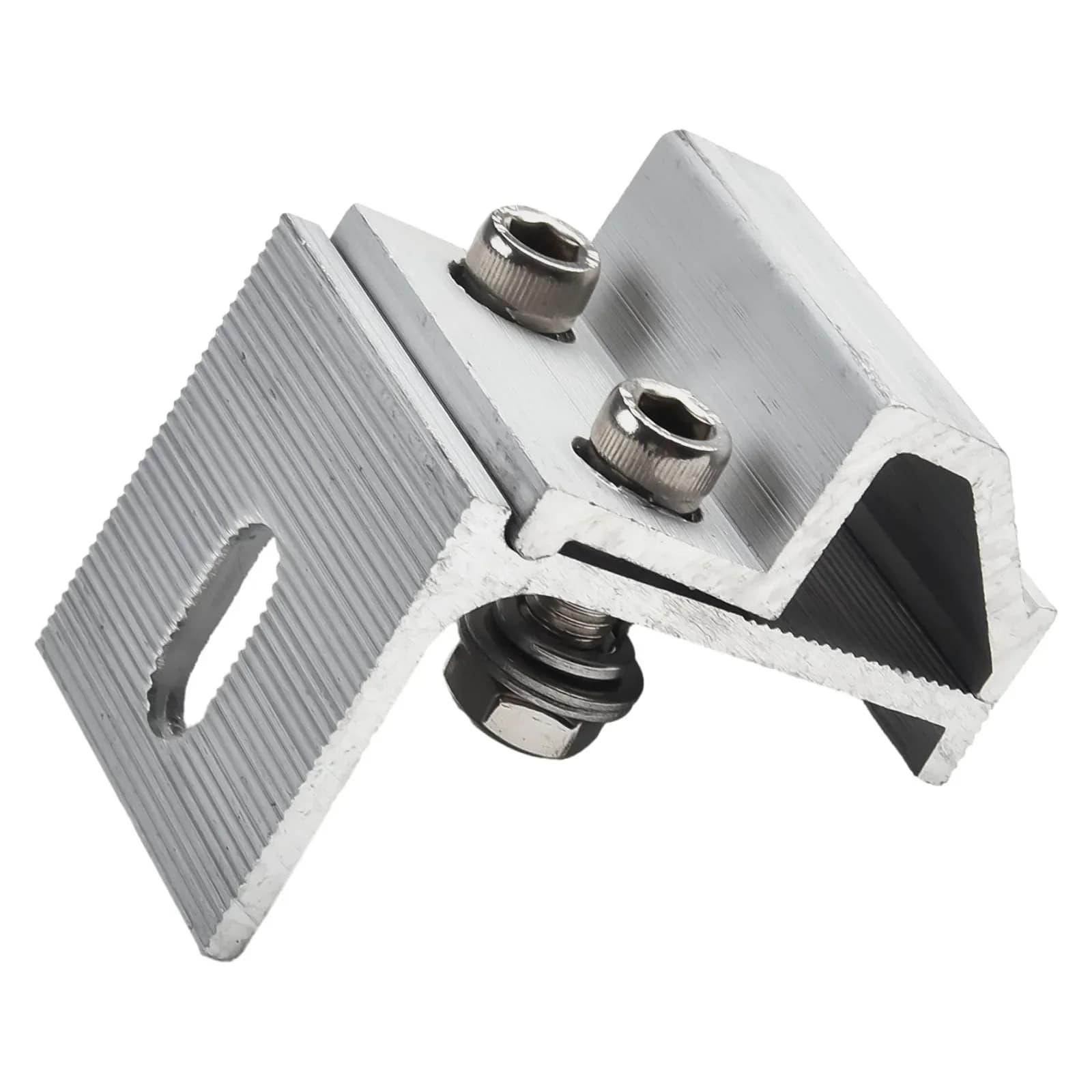 4 pezzi morsetto per pannello solare staffa di montaggio sul tetto clip di fissaggio per pannello fotovoltaico per accessori per scaffalature solari per barche RV
