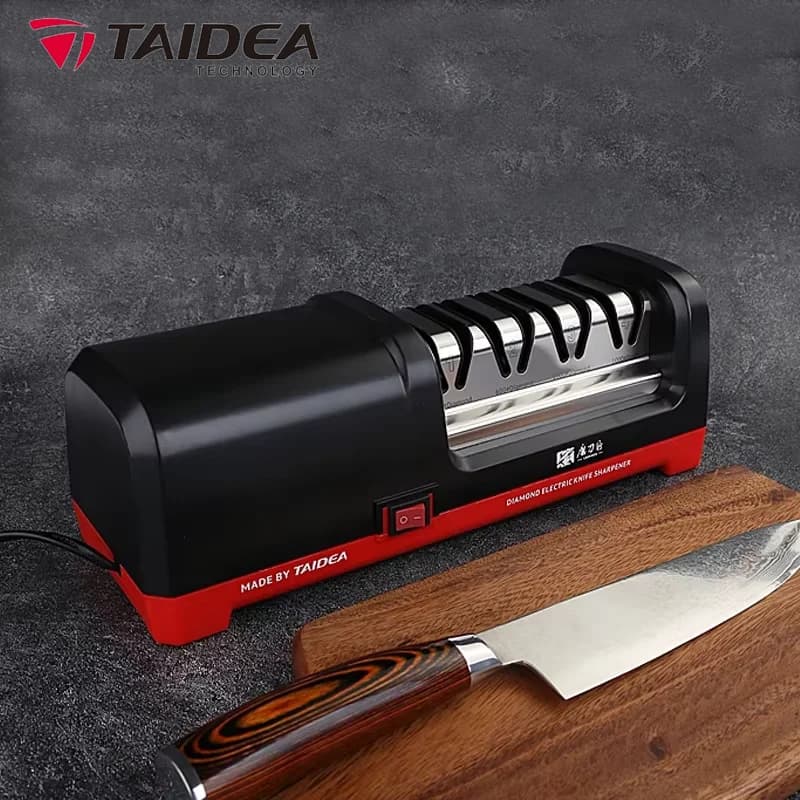 TAIDEA Professional 4-stage electric sharpener with diamond Precision grinding for hunting knives and heavy kitchen chefs