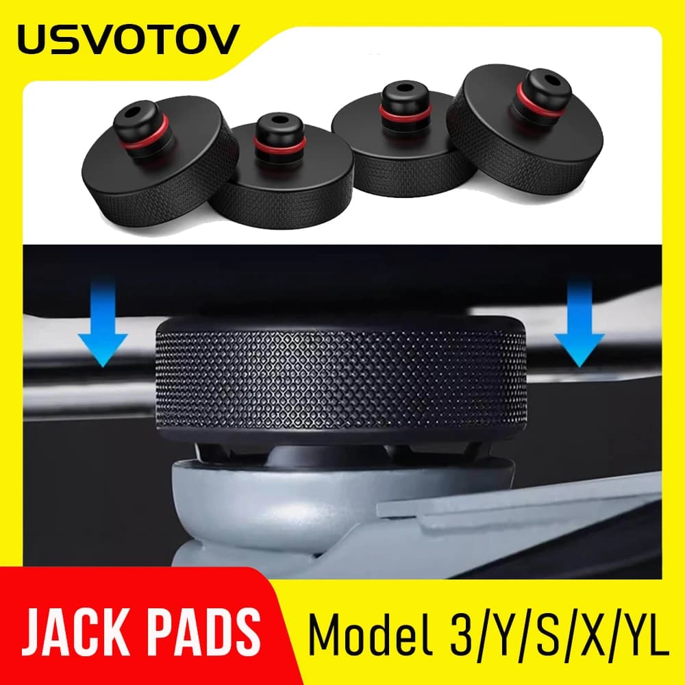 Protect Car Battery & Chassis Lifting Jack Pad for Tesla Model 3 Y S X YL Heavy Duty Rubber Lift Puck Pad Perfective Accessories