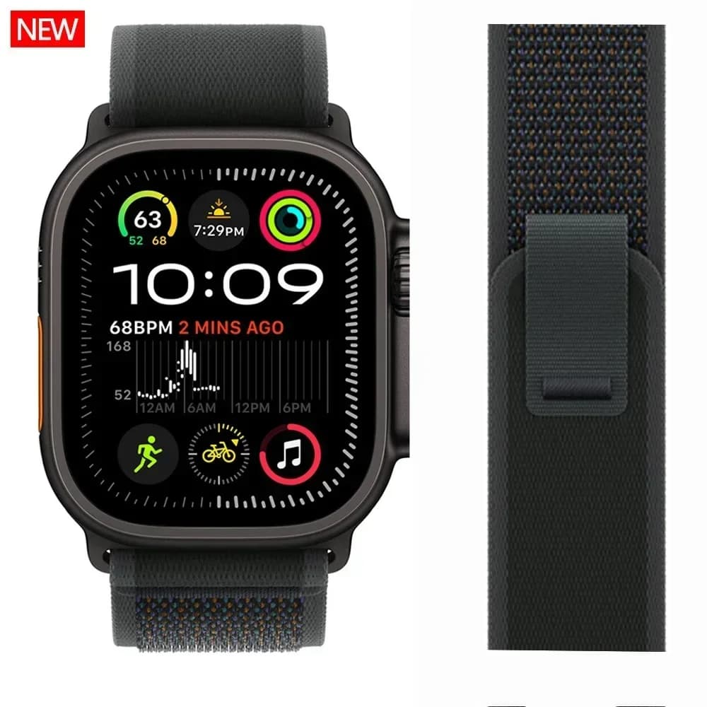 Trail Loop per Apple Watch Ultra 2 Band 49mm 44mm 45mm 40mm 41mm 38mm 42mm 46mm Bracciale iWatch Series 10 SE 9 8 7 6 5 4 Cinturino
