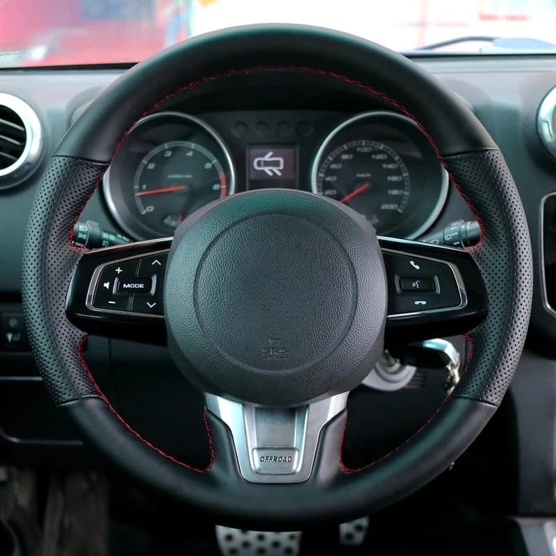 Hand sewn non-slip durable breathable hood leather cover for modified interior accessories Beijing BJ40l F40