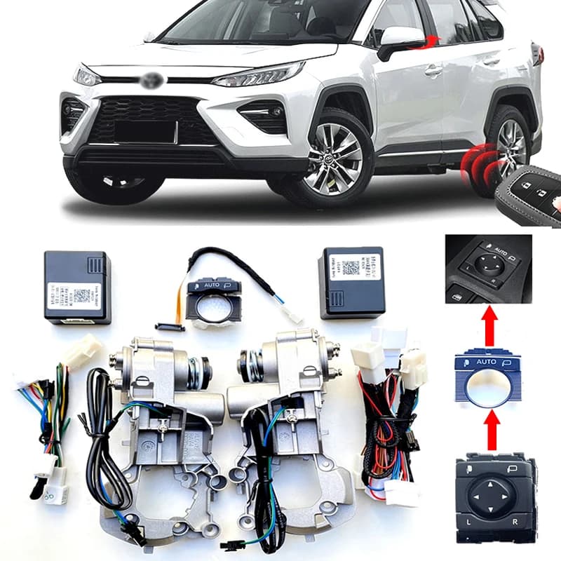 Interruttore pieghevole per specchietto retrovisore con controllo del modulo per specchietto retrovisore elettrico Toyota rav4 2018-2022, piegatura automatica