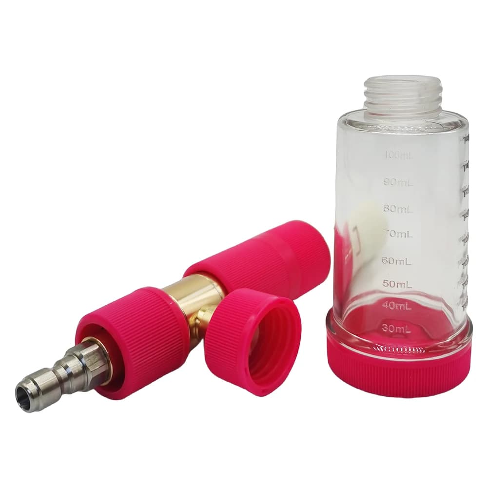 100ml Car Wash Water Gun with 1/4 Inch Quick Connector Soap Foam Spray Bottle High Pressure Snow Foam Lance for Car Wash