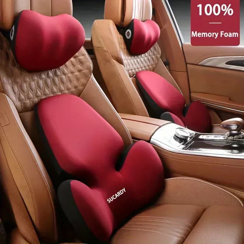 Latex neck pillow, lumbar backrest cushion, lumbar support, new car headrest, comfortable for travel