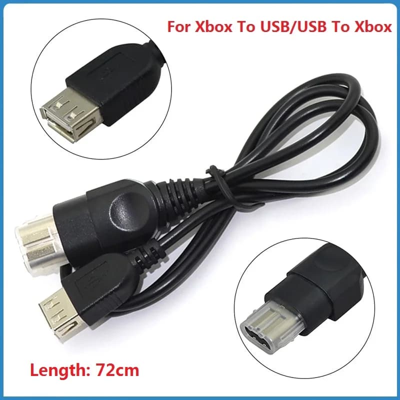 Cavo di conversione da Xbox a USB, da PC a Xbox, per leggere chiavette USB, mouse, tastiera, memory stick, da USB a XBOX (1 pezzo)