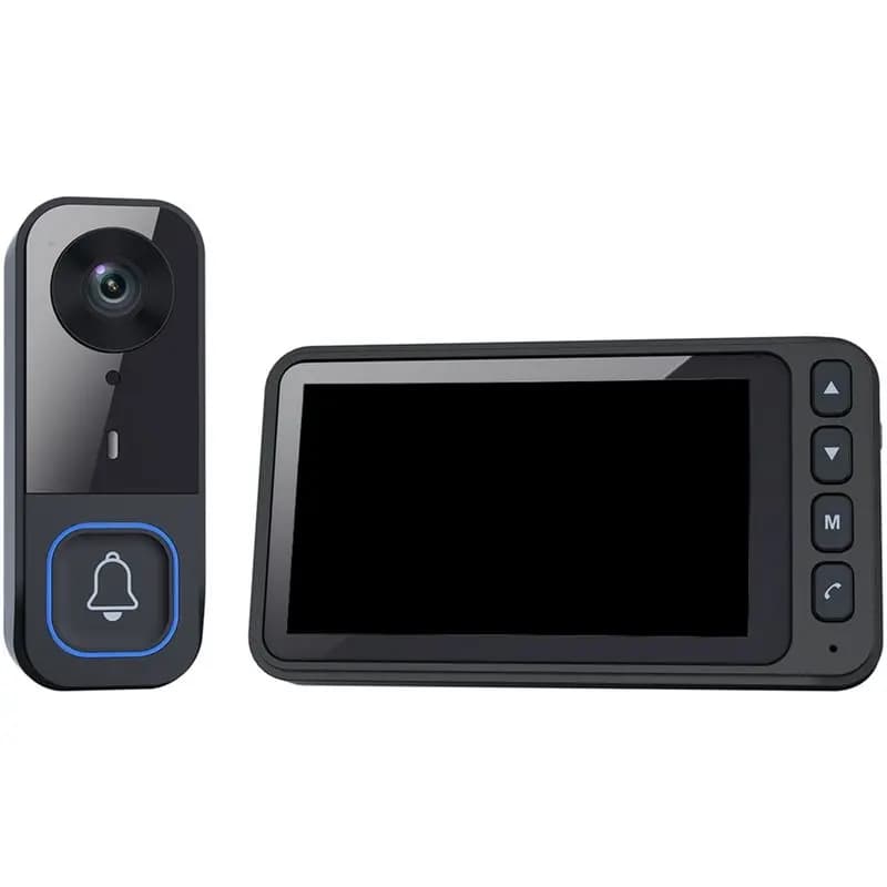 ABKP-IPS Full-Color Display 720P Smart Video Doorbell With Motion Detection, Night Vision,For Home Security Visual Door Bell