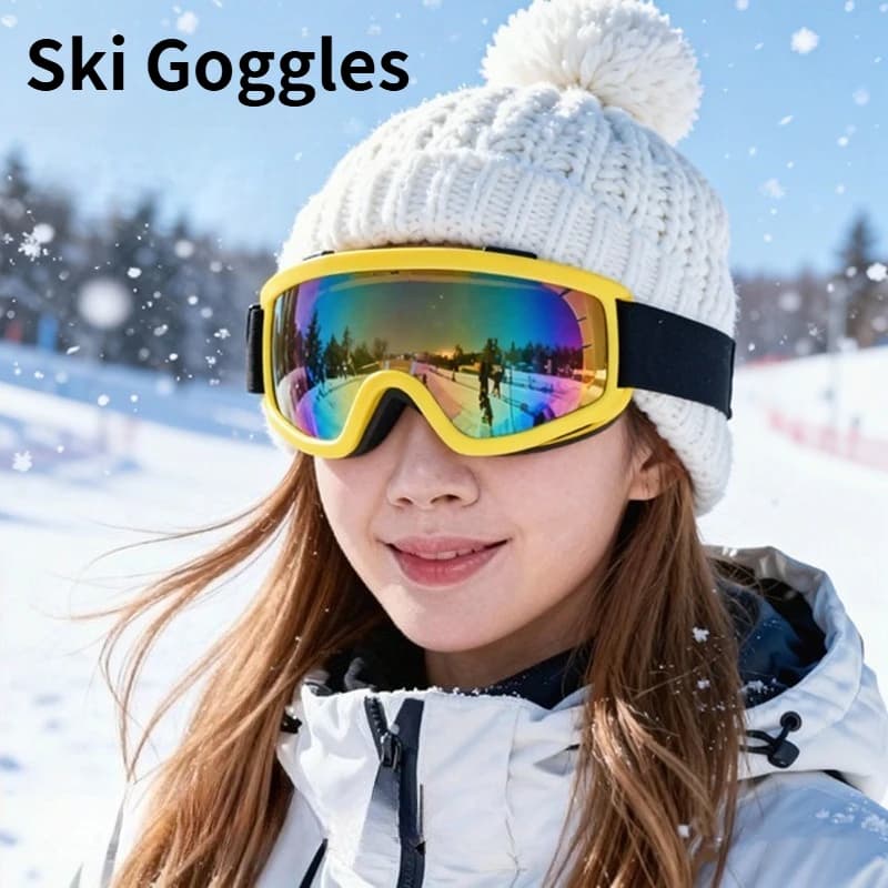 OTG Occhiali da sci polarizzati per occhiali, antiappannamento antivento sopra gli occhiali Occhiali da snowboard, protezione UV400 per uomo donna