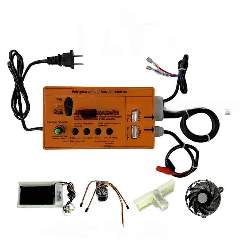 Frigorifero Scheda inverter Compressore Elettrovalvola Ventola Porta aria Valvola elettrica Tester Strumento di guasto Versione inglese