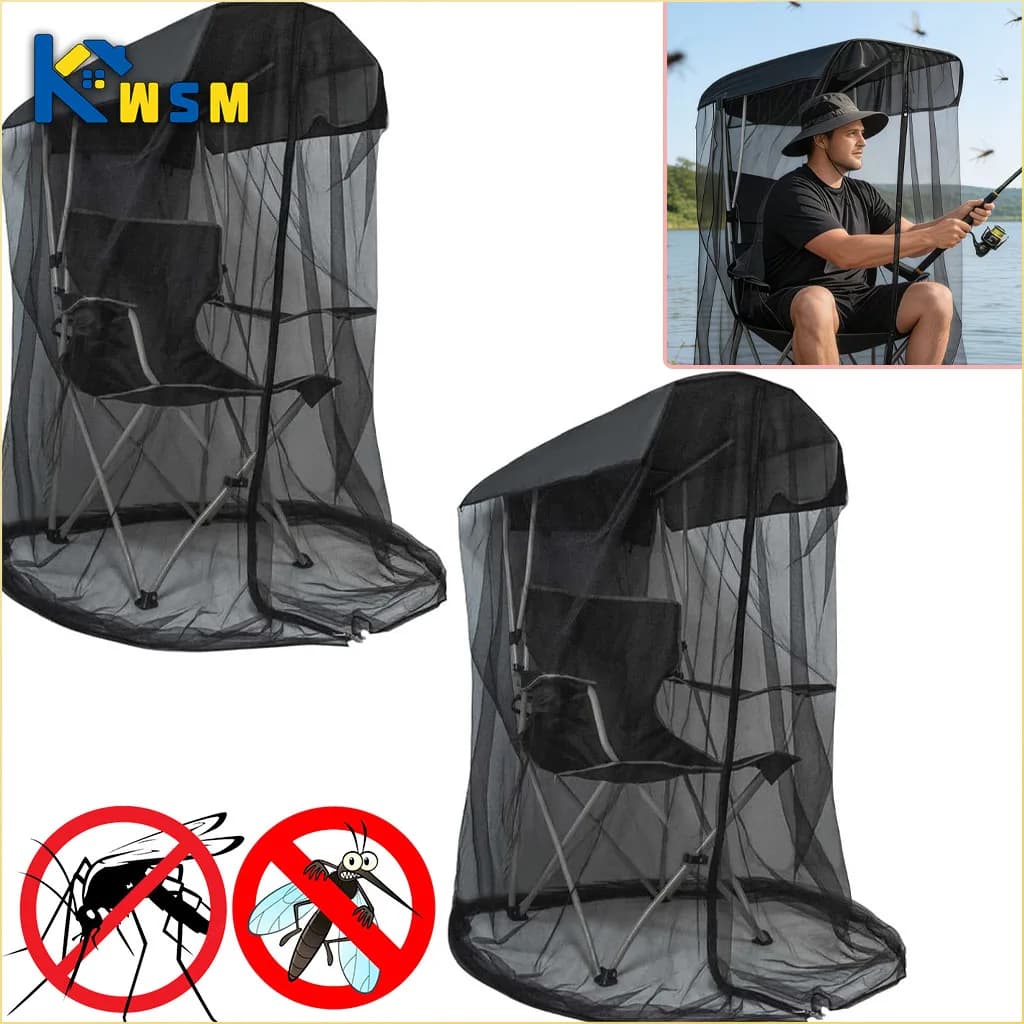 Zanzariera Portatile da Esterno Smontabile, Facile da Montare e Pieghevole per Giardino, Cortile, Pesca, Campeggio, Viaggi, Patio, Dondolo