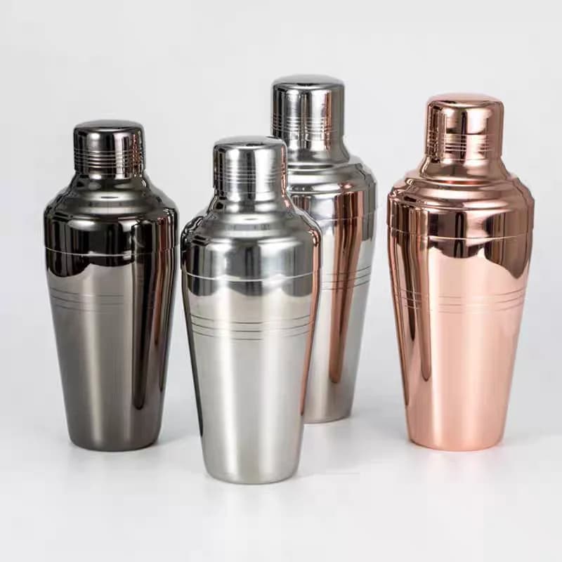 Shaker da bar Boston da cocktail in acciaio inossidabile da 510 ml, set di miscelatori per bevande da vino, finitura a specchio in stile giapponese, articoli da bar