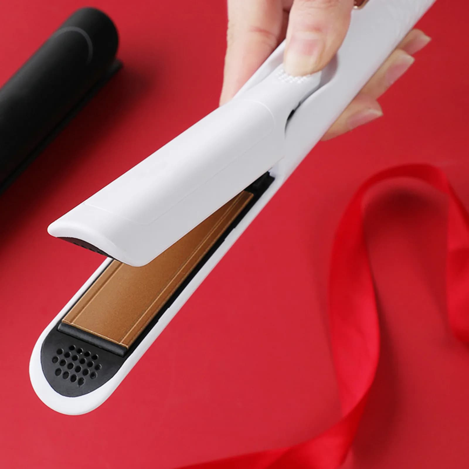 2-in-1 Portable Hair Plate with US Plug, Iron Hair Clips for Home and Professional Use