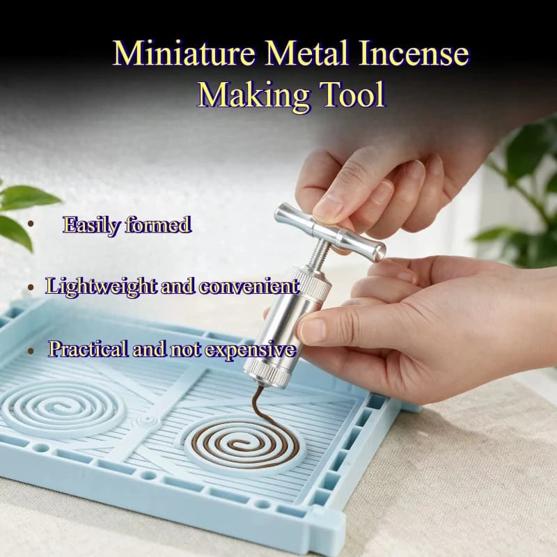 Miniature Metal/Plastic Incense Making Tool Convenient Fast Durable Self Made Stick/coil Incense Tool Tea/living Room Decoration