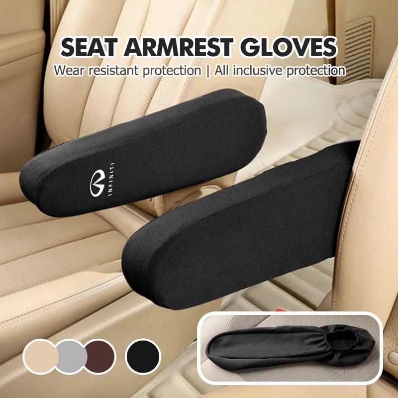 Universal Car Seat Armrest Protector Cover Decorative Accessories For Infiniti FX35 Q30 G37 QX70 G35 QX50 QX60 QX80 QX30 JX35