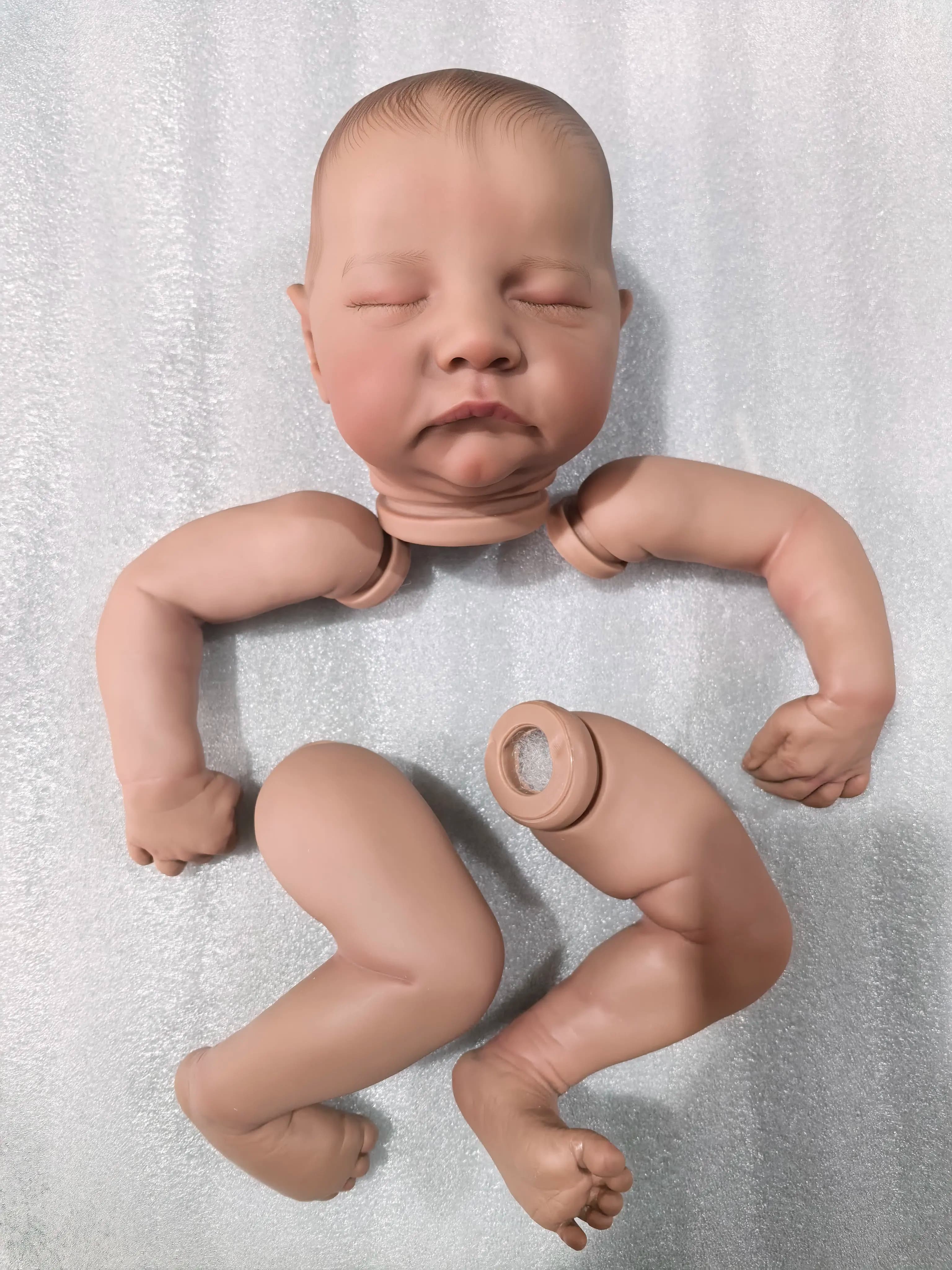 NPK Clearance Sale levi 18inch Already Painted Doll Parts with Cloth Body DIY Doll Parts for Artists