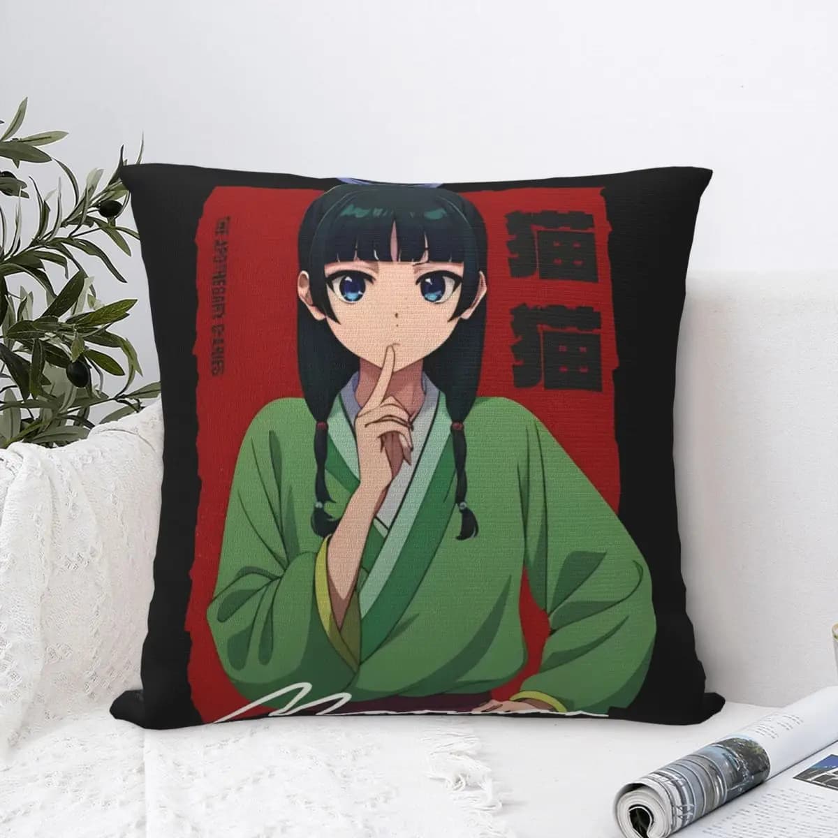 Kusuriya No Hitorigoto Anime Pillow Case The Apothecary Diaries Cushion Covers Fashion Decorative Pillowcase for Sofa 18"x18"