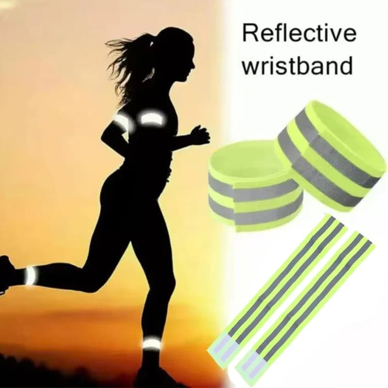 High visibility reflective strip, suitable for night running, reflective wrist strap, arm strap, elastic seat belt