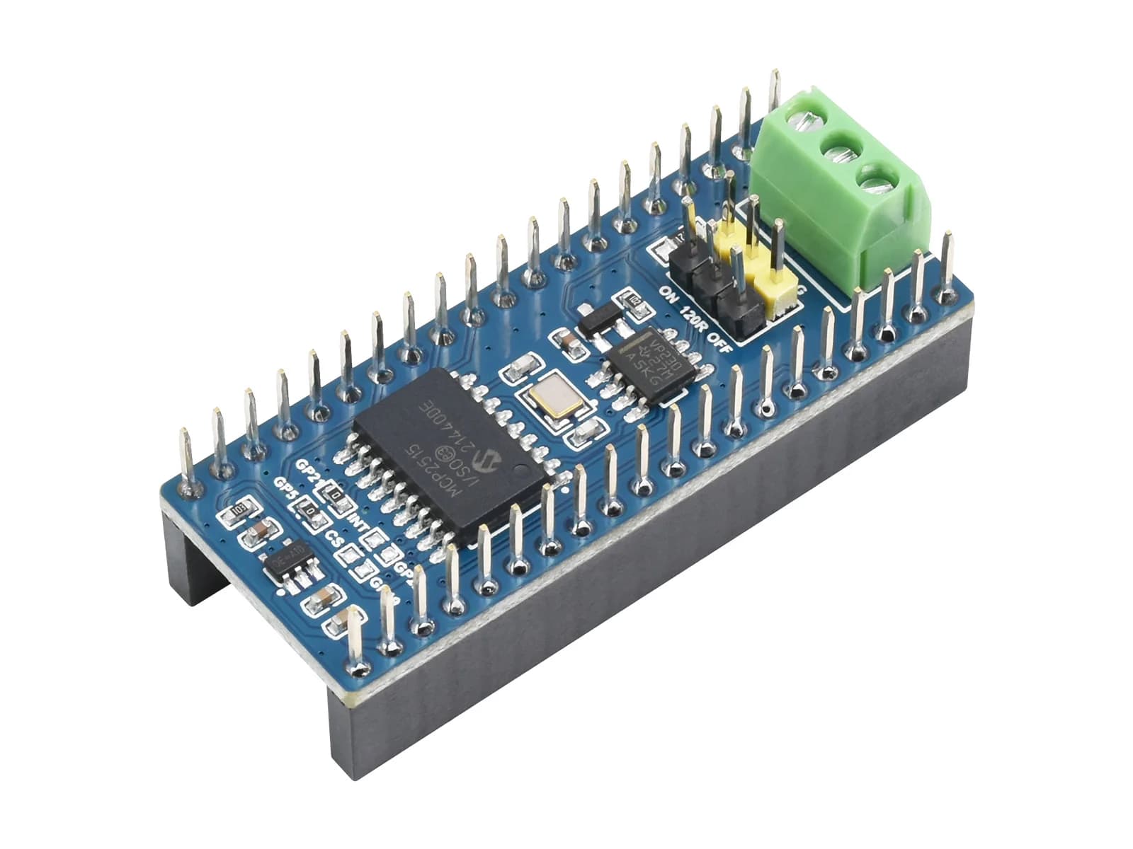 Pico-CAN-B, CAN bus module (B) for Raspberry Pi Pico, long-range communication enabled via SPI