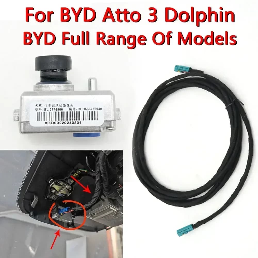 For BYD Dolphin Seal Act 3 Act 3 Yuan Song plus Tang Ev DVR mounted on vehicle Dash Cam ADAS GPS Camera Street Recorder with Wire