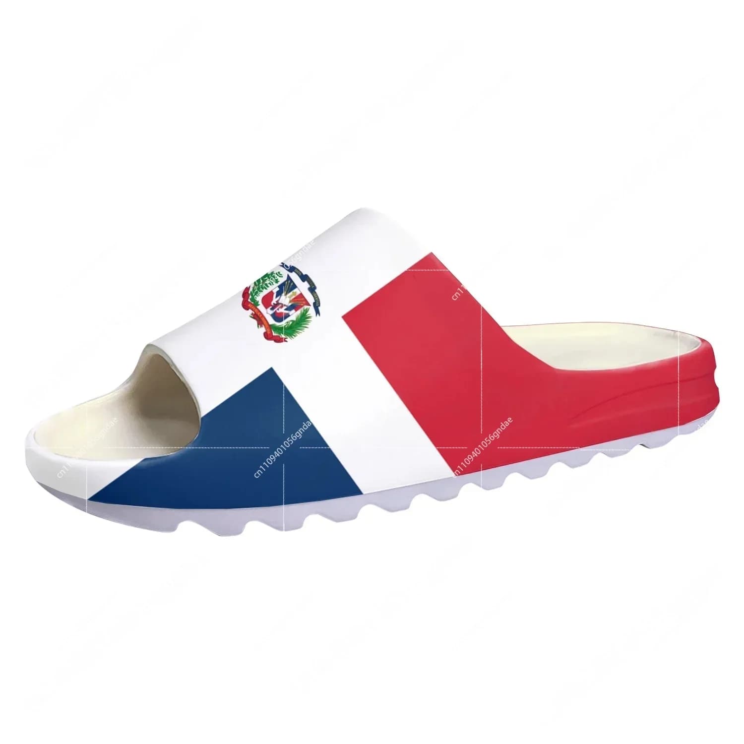 Ciabatte con Bandiera della Repubblica Dominicana, Suola Morbida, Zoccoli da Casa, Scarpe da Spiaggia Personalizzabili per Uomo, Donna e Adolescenti