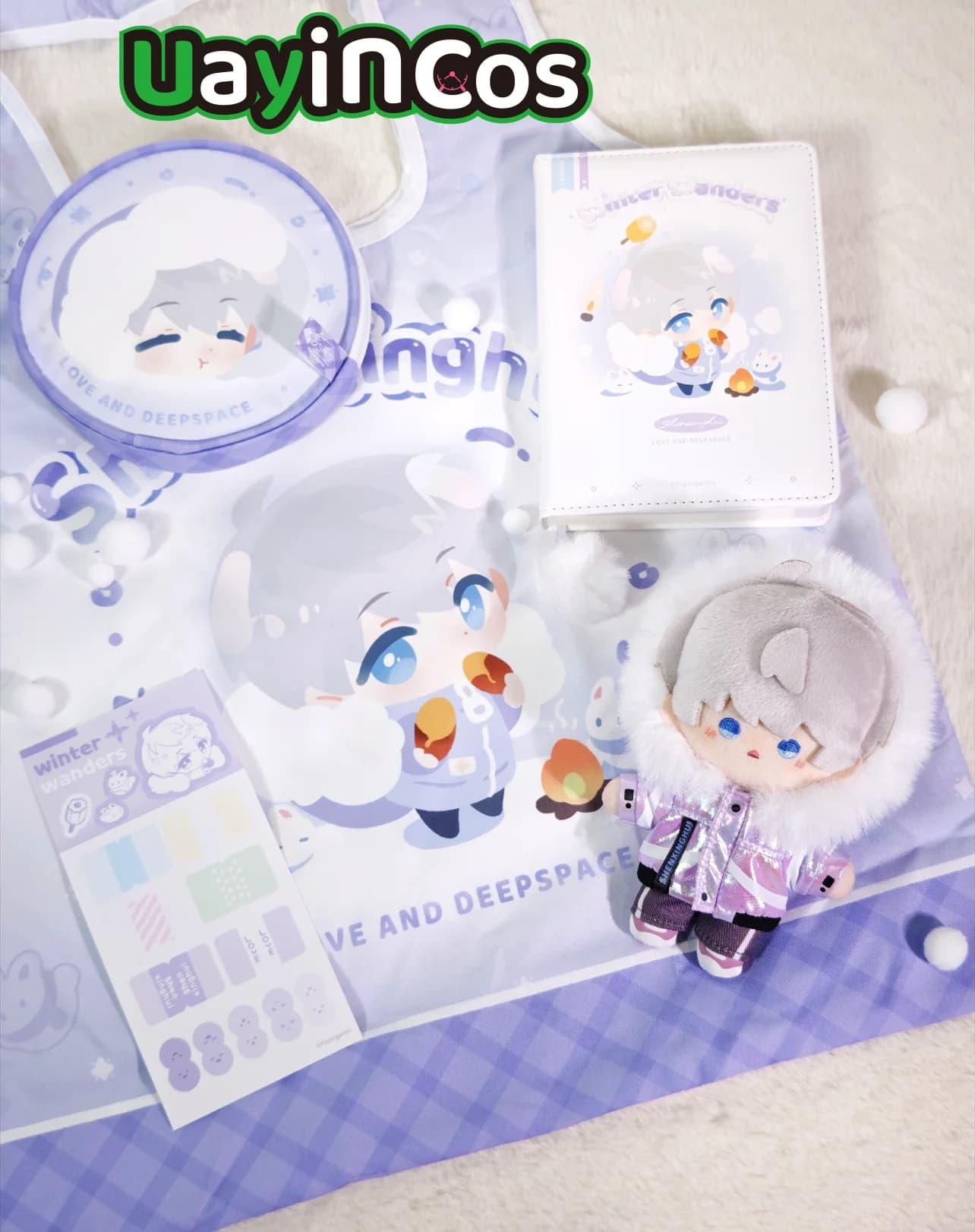 Disponibile - Ufficiale Gioco Love and Deepspace Xavier Winter Wanders - Peluche, Vestiti per Bambole, Portachiavi, Borsa, Distintivo, Quaderno, Carta P