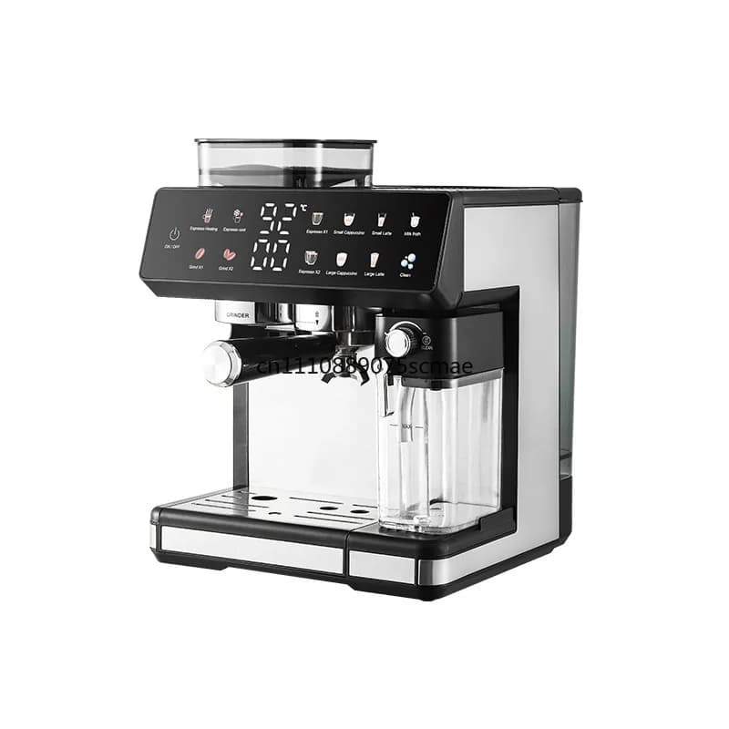 Coffee machine espresso commercial automatic milk foam hot and cold double extraction and grinding integrated coffee machine