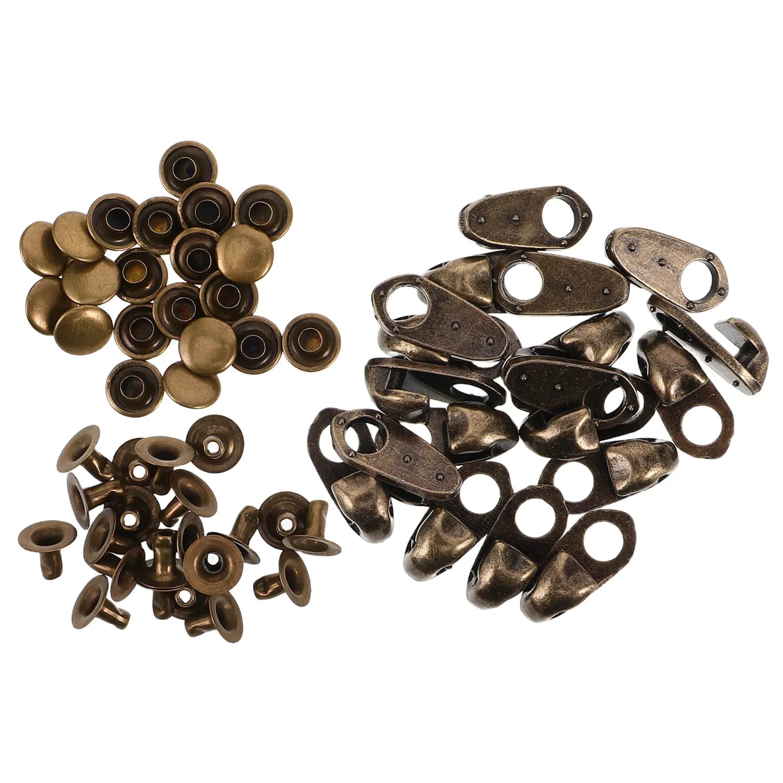20 Set Ganci in Lega per Lacci di Scarpe da Arrampicata, Fibbie per Stivali, Occhielli a Foro Singolo per Escursionismo, Accessori per Stivali, Kit di Riparazione