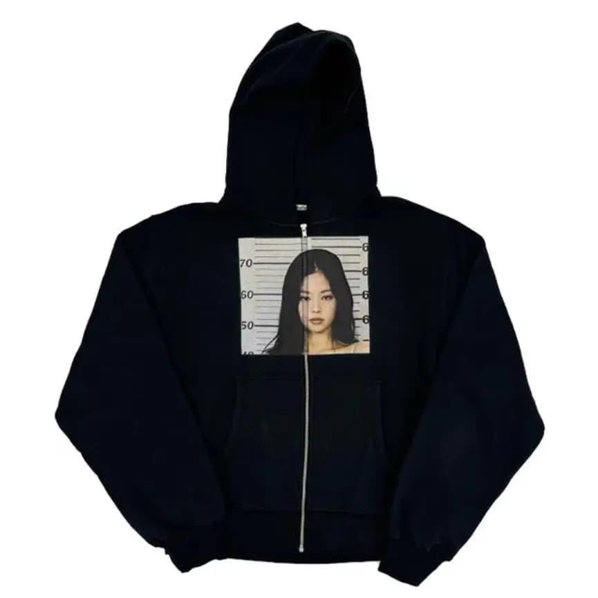 Nuovi uomini jennie kim tee vintage esclusivo tour pullover felpe con cappuccio felpe con cappuccio velluto cotone pile spesso US N230
