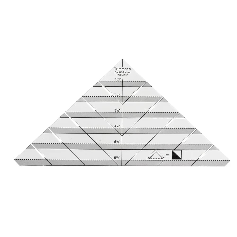 Righello triangolare per taglio e cucito, righello per tessuti, per negozi di abbigliamento, in acrilico, per quilting fai da te, facile da usare, guida triangolare per il taglio