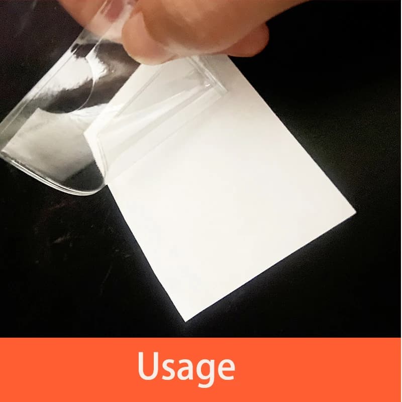 Porta carte trasparente per parabrezza per auto Etichetta per parcheggio Porta carte di identificazione per carte con pellicola protettiva adesiva portatile