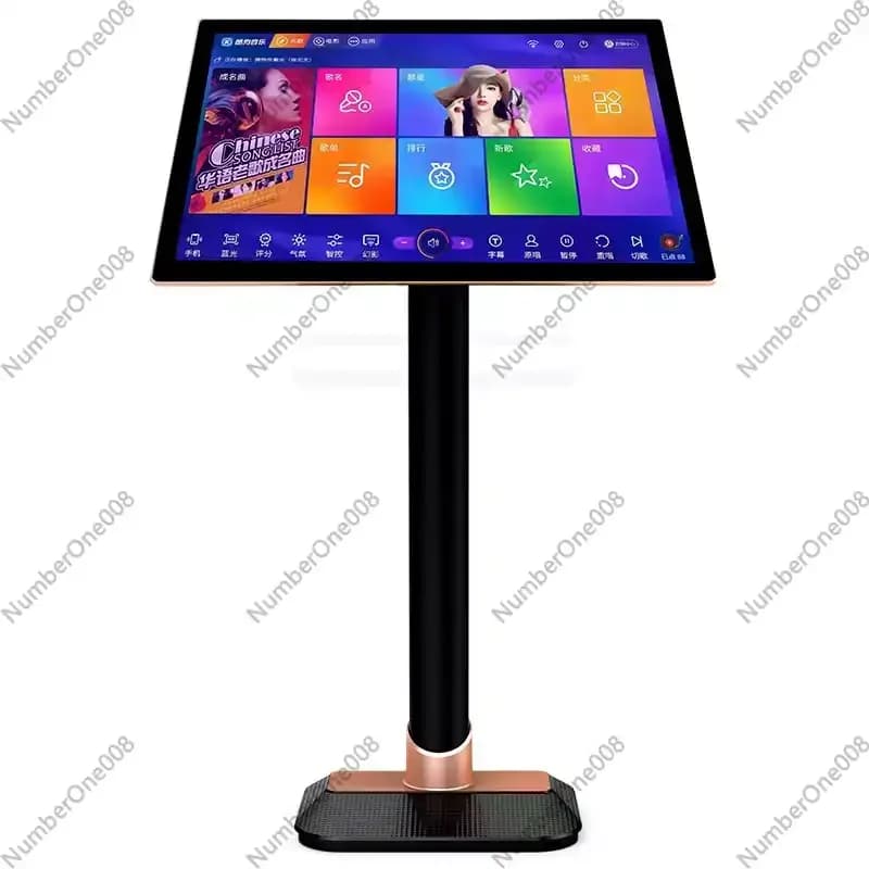 Jukebox con Sistema Vocale Duale, Schermo Capacitivo per KTV Domestico, Macchina All-in-One per Karaoke, Audio Multilingue in Inglese