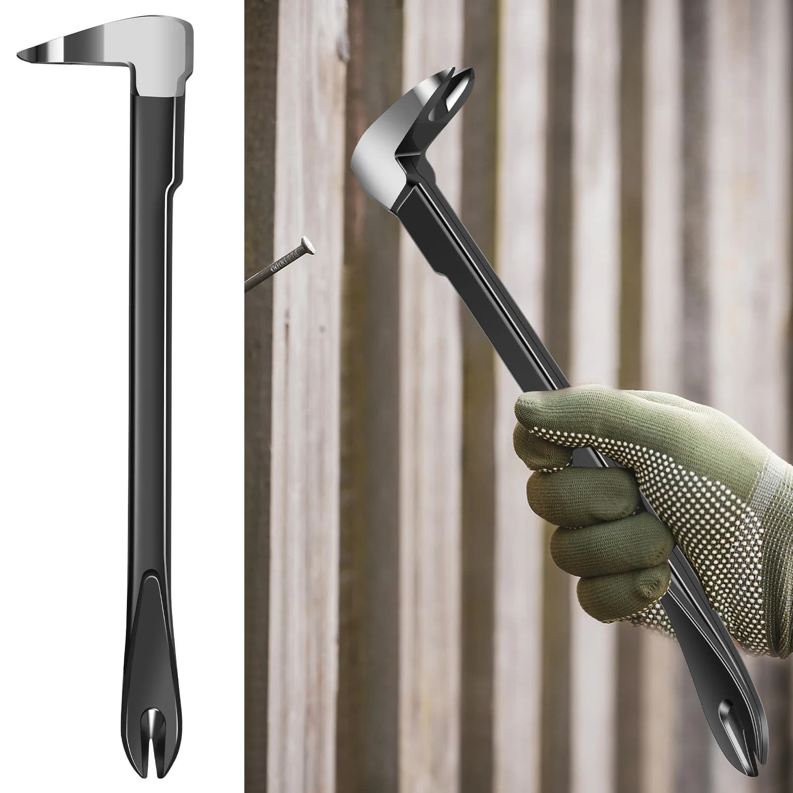 Multifunzionale Pry Bar Edc Prybar Pedane Rimozione Graffetta Mini Zampe di Gatto Estrattore di Chiodi Tirare a Mano Corvo Lavorazione del Legno Carpenteria Anche