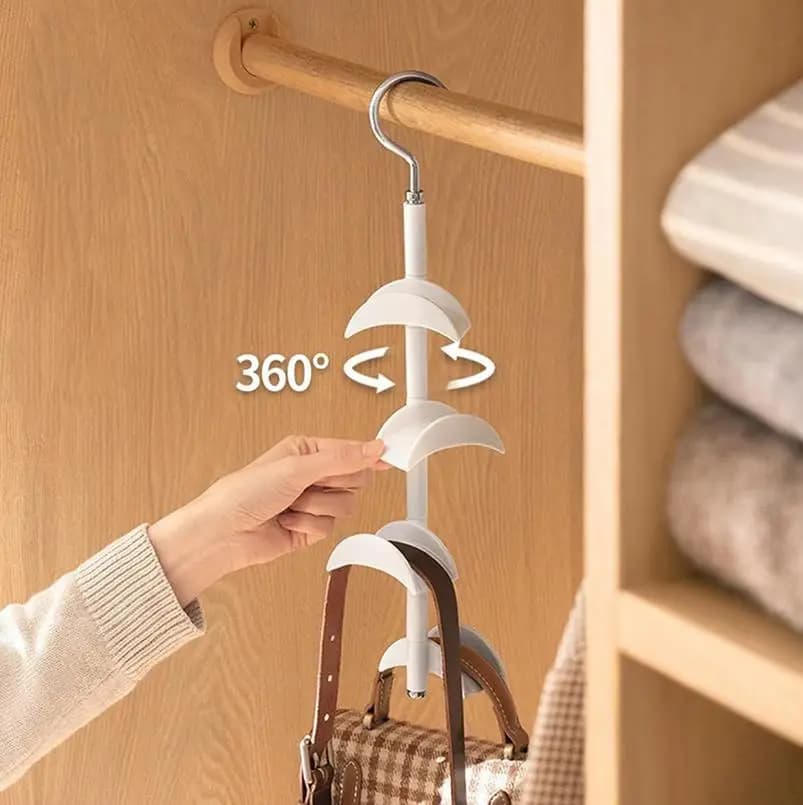 Appendiabiti per borsa, organizer per borsa, armadio, rotazione, organizzazione della stanza, supporto per zaino, per gilet, reggiseno, cravatta, cintura, scialle, cappello, biancheria intima