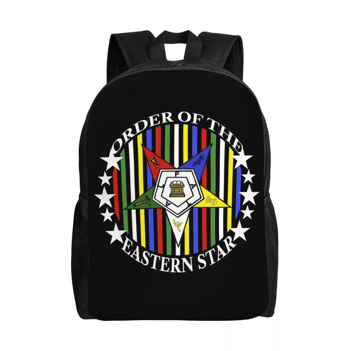 Personalizzato OES Ordine della Stella Orientale Logo Zaino da viaggio Zaino per computer scolastico Cerchio Sisterhood Borse per studenti universitari