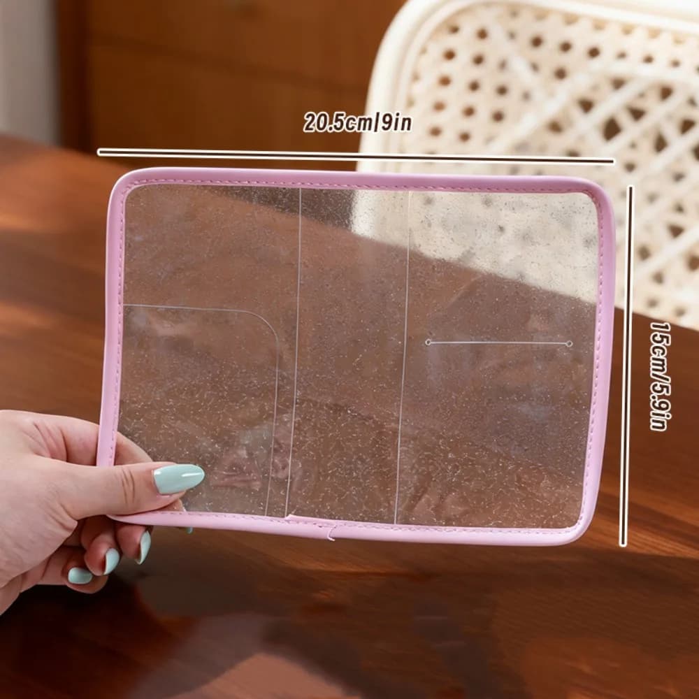 Creative Card Holder Passport Bag Sparkling Star Heart Passport Holder Ticket Holder Ultra-thin Travel Wallet Men