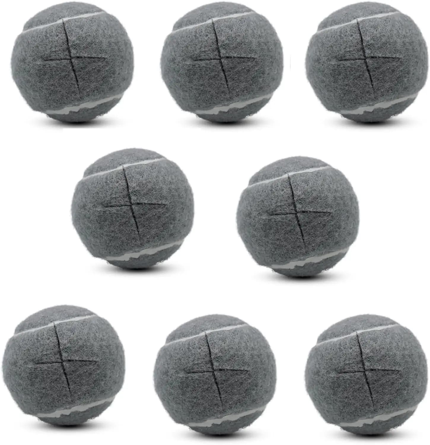 8 Pezzi di Cuscinetti in Feltro Resistenti per Gambe di Mobili, Protezione per Pavimenti, Coperture Scorrevoli Durevoli in Grigio